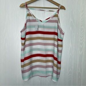 Maurice’s flowy striped tank top size 2 2X
